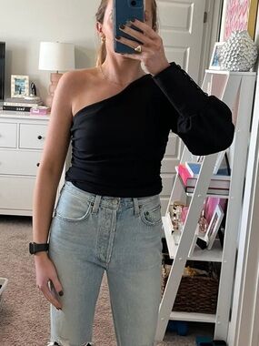 L'Academie One-Shoulder Blouse